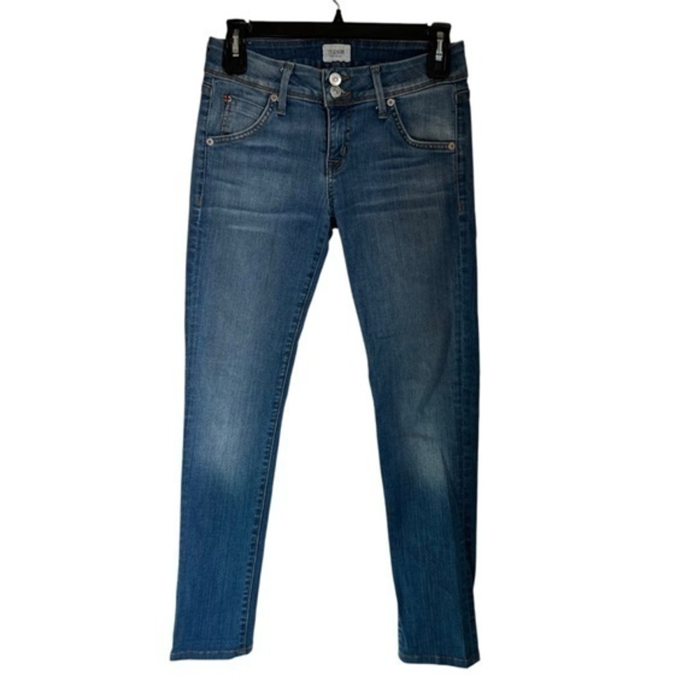 Hudson Nicole Ankle Skinny Jeans Flap Pockets Size 25